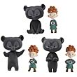 Brave Transforming Triplets Dolls Set